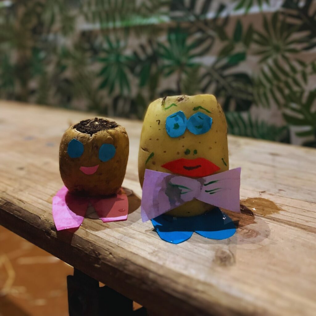 Aardappelmannetjes maken